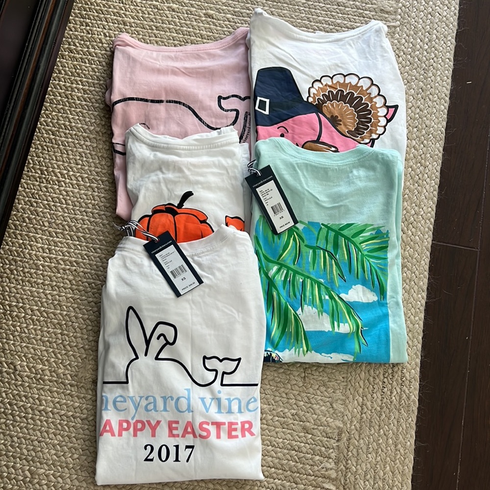 Lot of 5 Vineyard Vines ladies tshirts